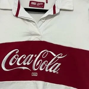 Kith | Tops | Kith X Coca Cola Cropped Rugby Long Sleeve Polo  